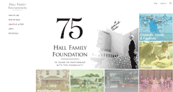 Desktop Screenshot of hallfamilyfoundation.org